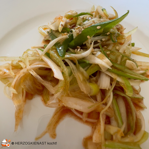 Nur Frühlingszwiebelsalat