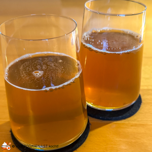 Bratapfel Apero - hier zwei Gläser ohne Stiel