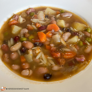Minestrone ohne Käse