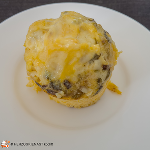 Eggbite auf dem Teller