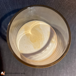 Nitro Latte von oben fotografiert
