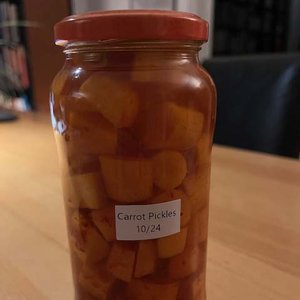 Möhren Pickles im Glas